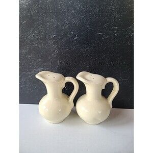Vintage Pitcher Shaped Salt And Pepper Shakers, READ